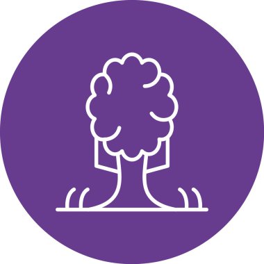 Ağaç Vektörü Şekil Simgesi Tasarımı