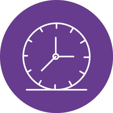 Alarm saat simgesi vektör illüstrasyonu