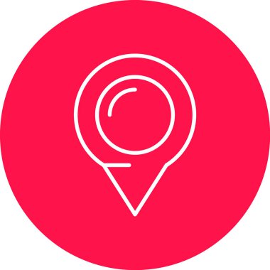 konum simgesi, vektör illüstrasyonu basit tasarım