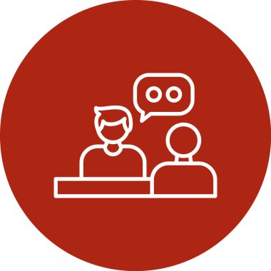 Sohbet ikonu. Basit resimleme