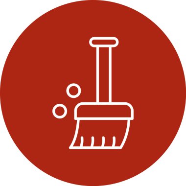 Kürek simgesinin vektör illüstrasyonu