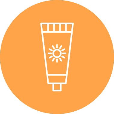 krem simgesi, vektör illüstrasyon tasarımı