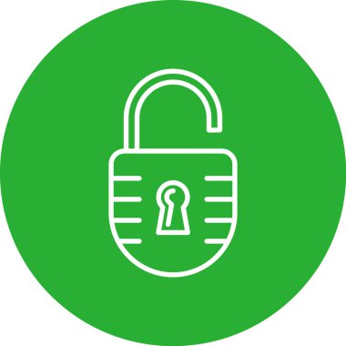 vektör asma kilit simgesi