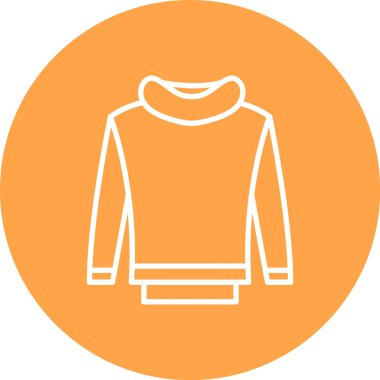 Ceket simgesinin vektör illüstrasyonu