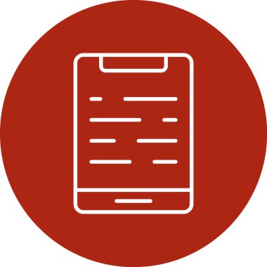 belge simgesi vektör illüstrasyonu