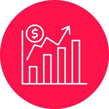 grafik ikonu vektör illüstrasyonu