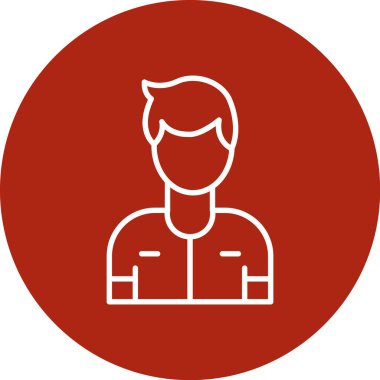 Man avatar profil resim vektör rozeti