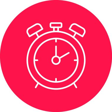 Alarm simgesi, vektör illüstrasyon tasarımı