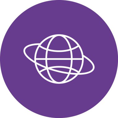 Gezegen simge vektör çizim