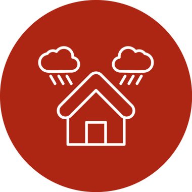 Bulut simgesi. Vektör illüstrasyonu