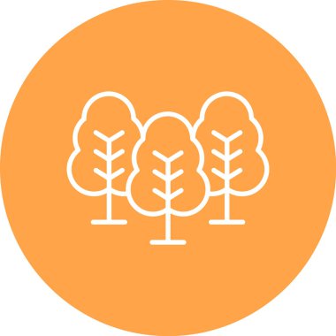 Ağaç. Web simgesi basit illüstrasyon