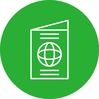 Haritanın vektör simgesi, konum ve pusula, harita