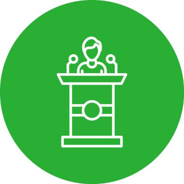 Podyum ikon vektör illüstrasyonu
