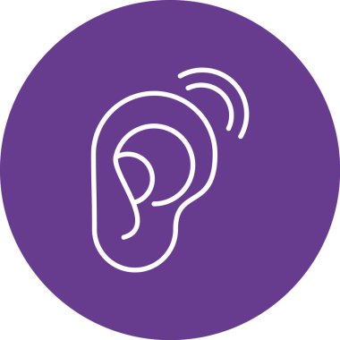 Mor simgenin vektör illüstrasyonu