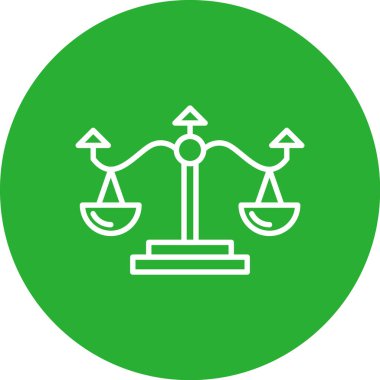 Adalet simgesinin vektör illüstrasyonu