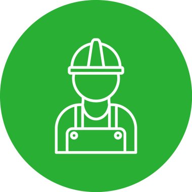 Bir erkek işçinin vektör çizimi