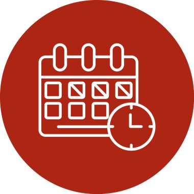 Kişisel ve ticari kullanım için takvim vektör simgesi simgesi vektör çizimi..