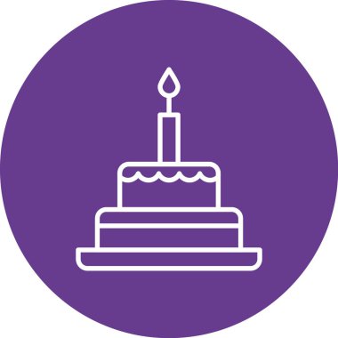 Kek simgesi, vektör illüstrasyonu