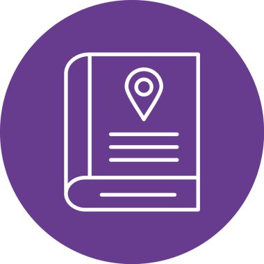 harita simgesinin vektör illüstrasyonu