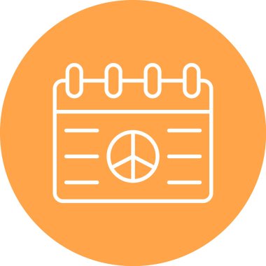 Kolayca düzenleyebilen barış barış renk vektörü simgesi