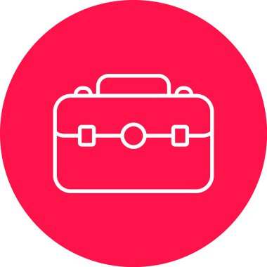 Çanta. Web simgesi basit illüstrasyon