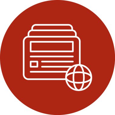 Modern simgenin vektör illüstrasyonu