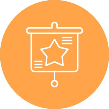 Yıldız. Web simgesi basit illüstrasyon