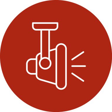 Kırmızı çemberli bir adamın vektör simgesi