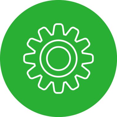 Teçhizat Web simgesi basit illüstrasyon