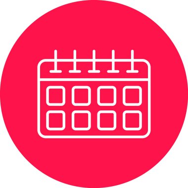 Takvim Simgesi Soyut Arka Gruplamada İzole Edildi