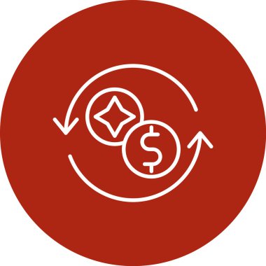 Dolar vektör simgesi tasarımı