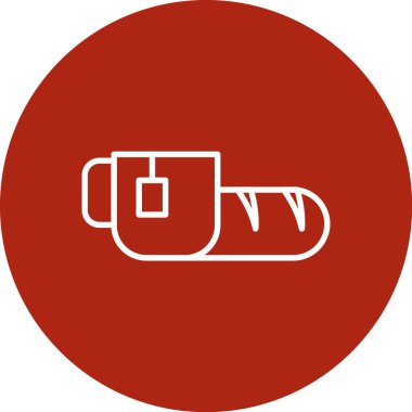 Kırmızı bir simgenin vektör illüstrasyonu