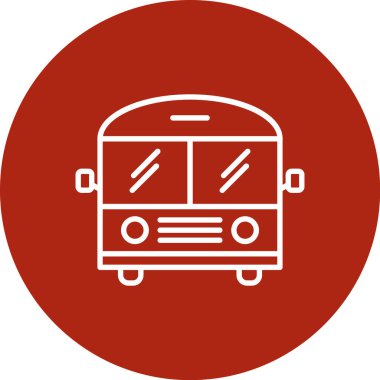 bus simgesi vektör illüstrasyonu