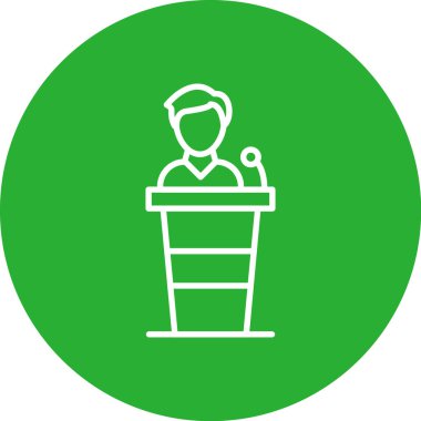 Bir insan simgesinin vektör illüstrasyonu