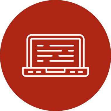 Web Tasarım Vektör Satırı Simgesi Tasarımı