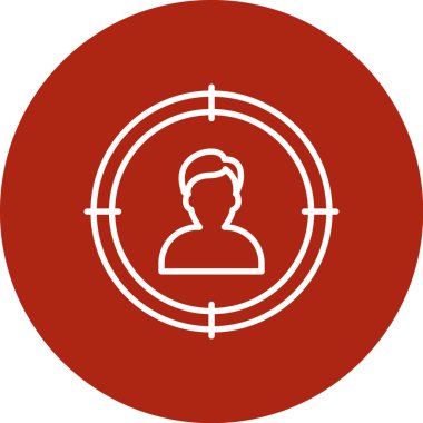 kullanıcı. Web simgesi basit illüstrasyon