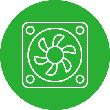 fan simgesi vektör illüstrasyonu