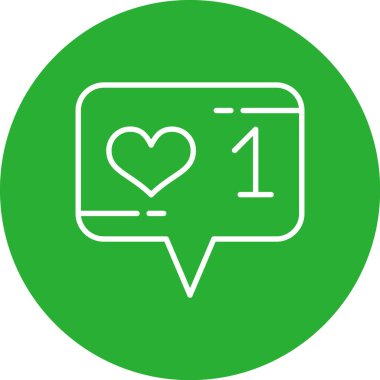 İleti Vektörü Şekil Simgesi Tasarımı