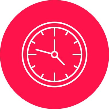 Saat. Web simgesi basit illüstrasyon