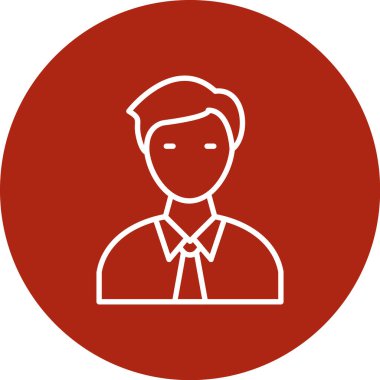 Kırmızı ikonlu bir adam..