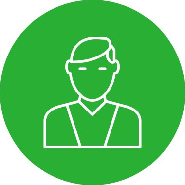 Sakallı bir adamın vektör çizimi