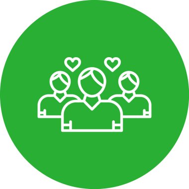 Topluluk simgesi vektör illüstrasyonu