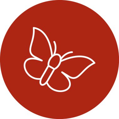 Kelebek simgesi vektör illüstrasyonu