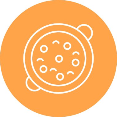 Pizza simgesinin vektör illüstrasyonu