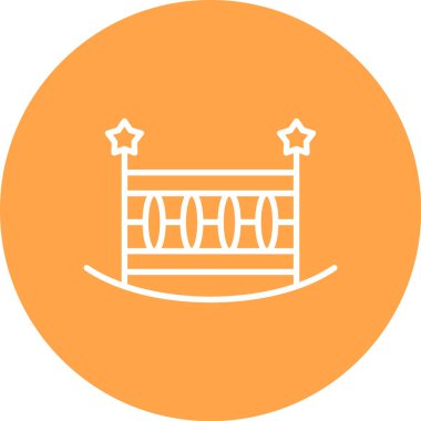 Modern b 'nin vektör çizimi çit simgesinden yoksun