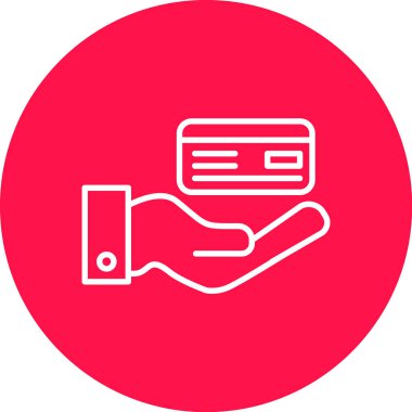 Kredi kartı vektör simgesi