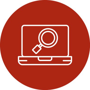 Büyüteç ve arama vektör simgesi kavramı