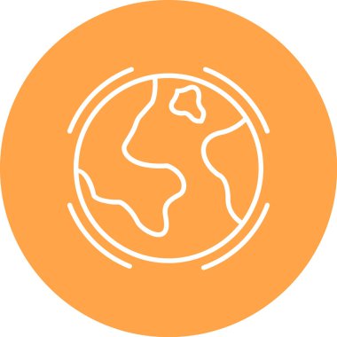 küresel simge vektör çizim