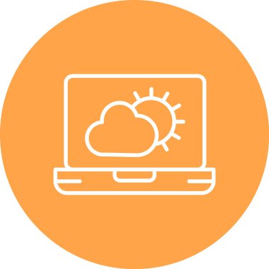 Modern simgenin vektör illüstrasyonu