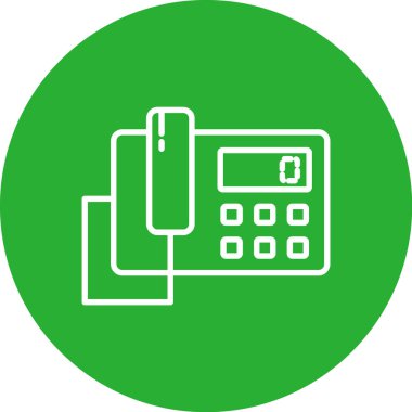 ATM vektör simgesi. biçim düz yuvarlak sembol, yeşil renk, yuvarlak açılar, beyaz arkaplan.